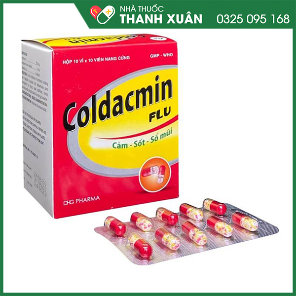 Coldacmin Flu trị cảm cúm, sốt, sổ mũi